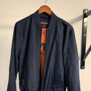 Michael Kota Navy Bomber Jacket, Medium